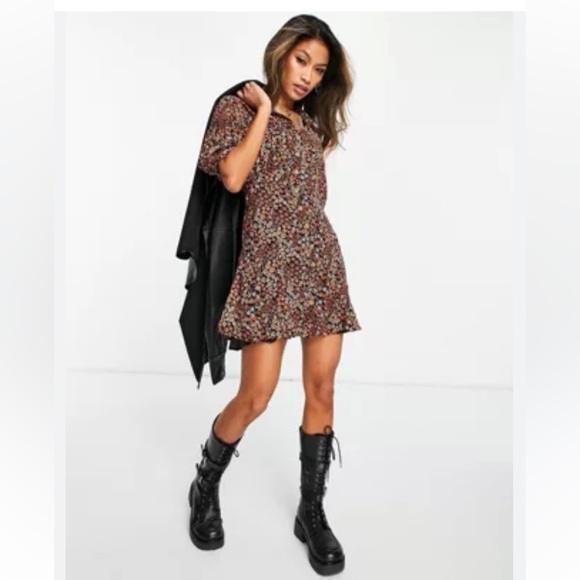 Free People Bonnie Floral Mini Dress - Picture 1 of 8